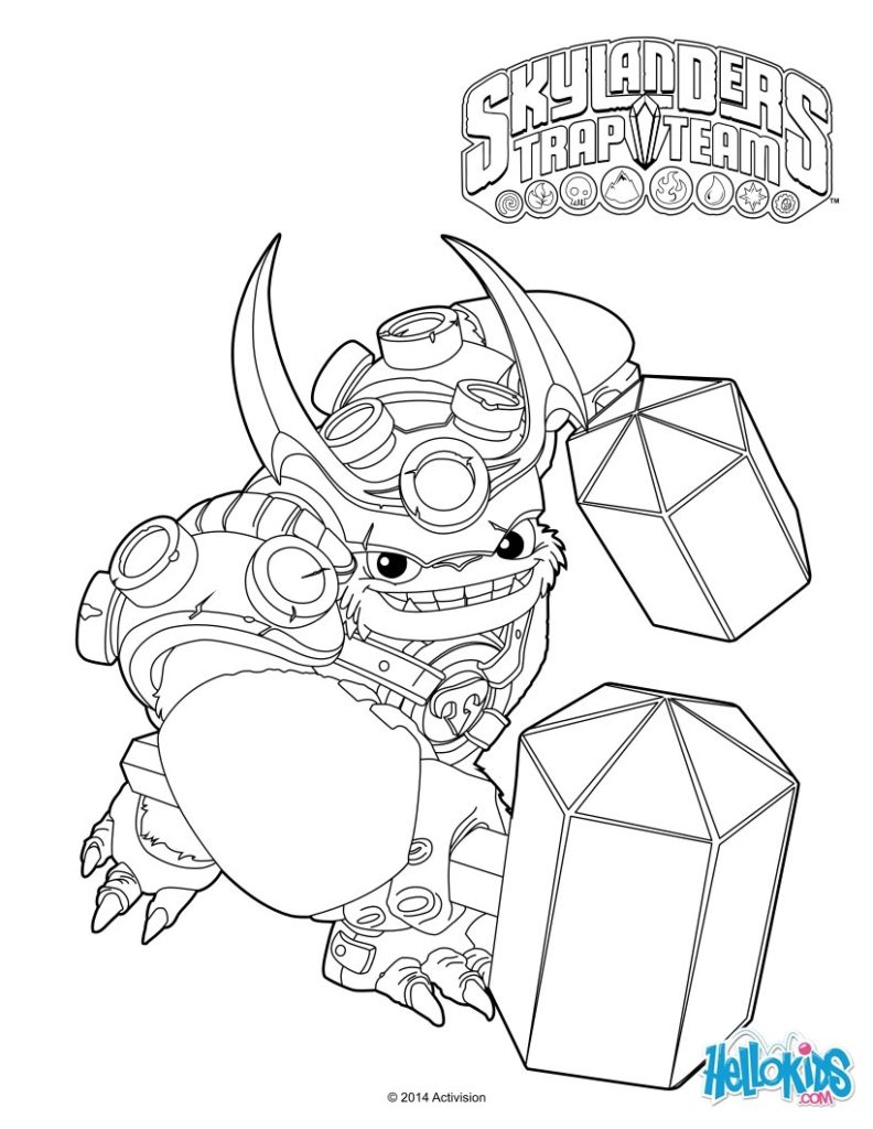 792x1024 Skylanders Trap Team Coloring Page Random Fun These 10 Skylanders