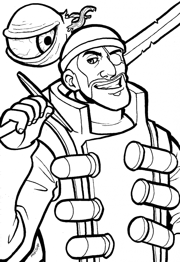 704x1024 Team Fortress 2 Coloring Pages