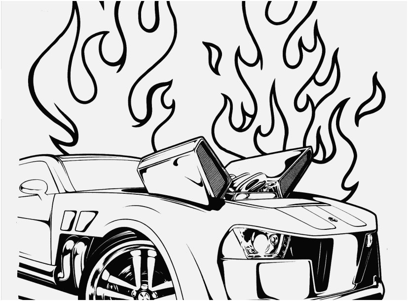 Team Hot Wheels Coloring Pages