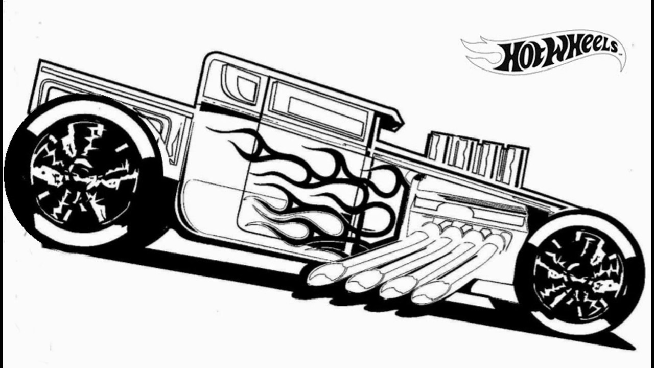 1280x720 Hot Wheels Coloring Pages For Kids Hard Extreme Adult Monster