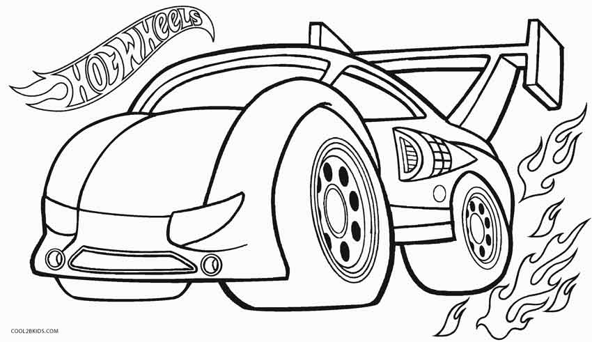 850x491 Free Hot Wheels Coloring Pages To Print