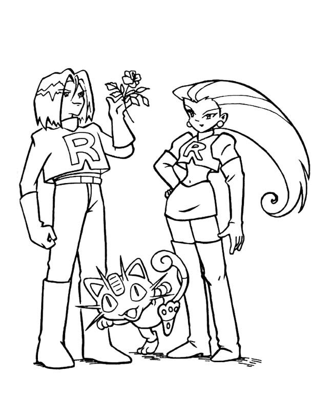 650x772 Team Rocket Coloring Page Pokemon Team Rocket