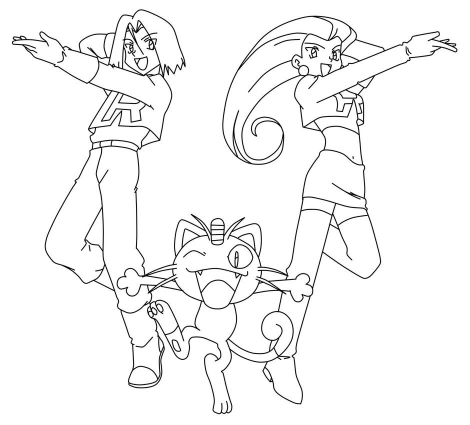 940x850 Image Result For James Team Rocket Coloring Drawing