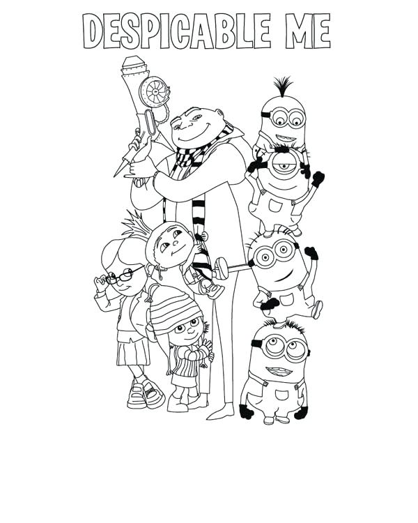 600x750 Dispicable Me Coloring Pages Despicable Me Coloring Pages Fresh