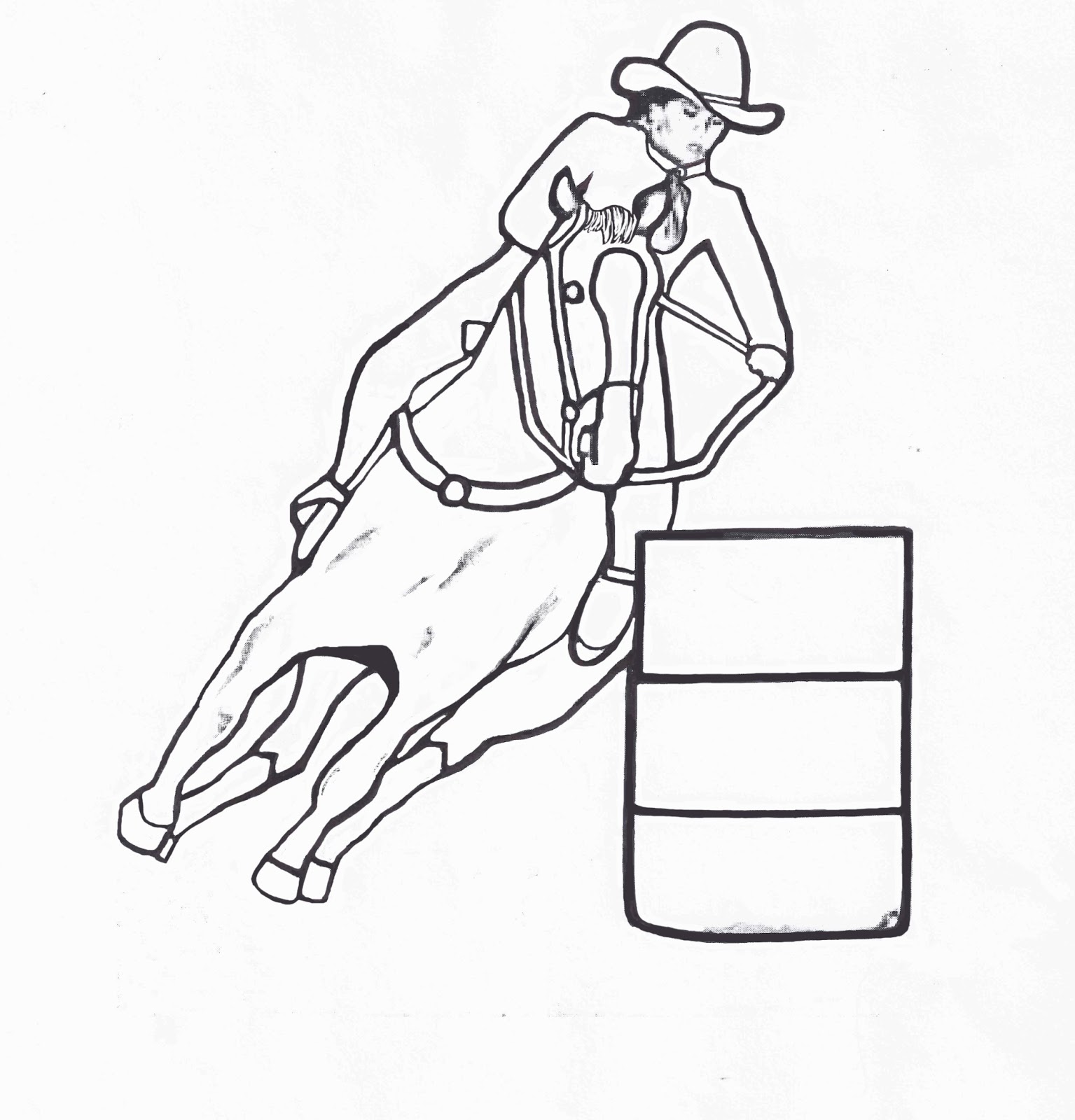 1535x1600 47 Barrel Racing Coloring Pages, Barrel Racing Coloring Pages