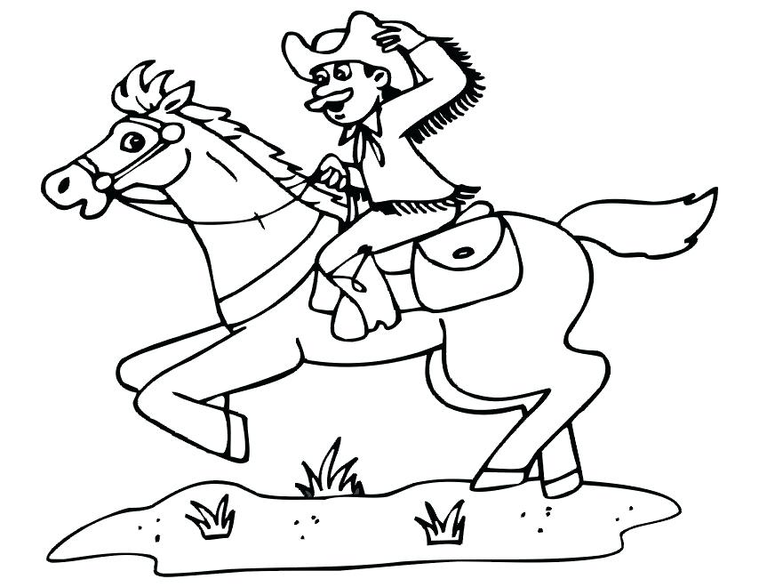854x660 Team Roping Coloring Pages