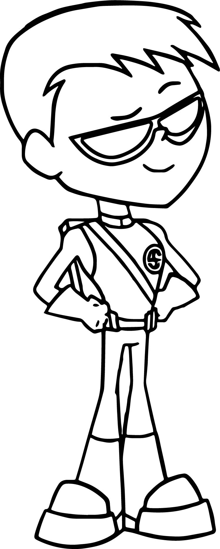 748x1866 Teen Titans Go Coloring Page Free Printable Pages