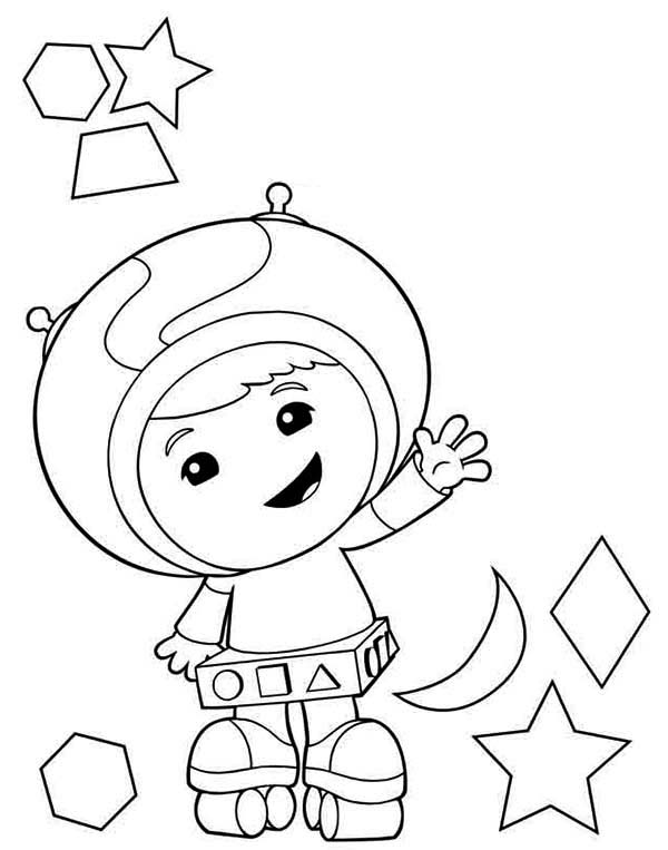 600x763 Geo The Shape Expert In Team Umizoomi Coloring Page Color Luna