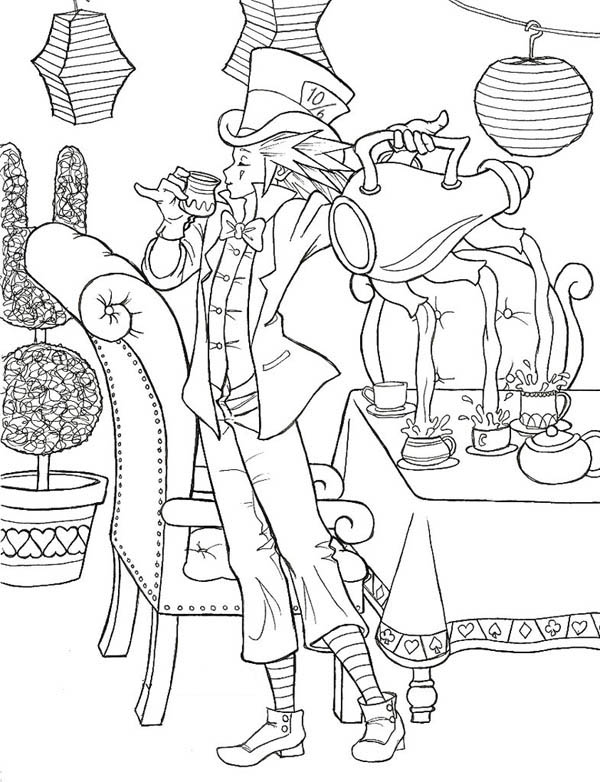 Teapot Coloring Page