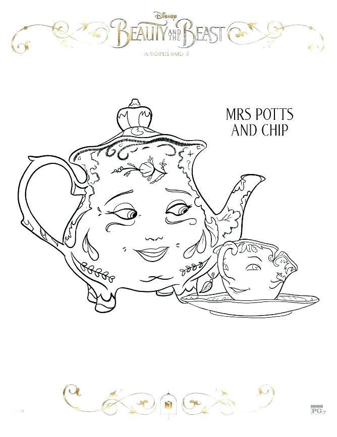 668x864 Teapot Coloring Page Best Beauty And Beast Coloring Pages Teapot