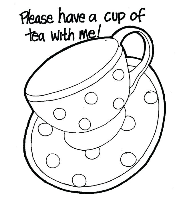 640x715 Teapot Coloring Page Drawn Tea Cup Colouring Page 7 Teapot