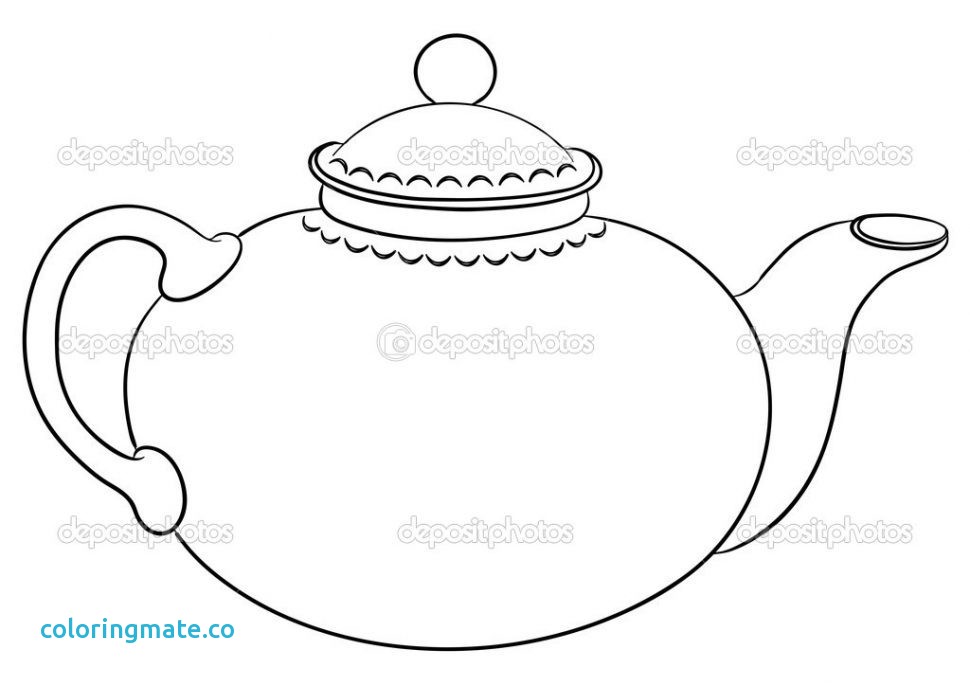 970x686 Teapot Coloring Page Lovely Printable Teapot Coloring Pages