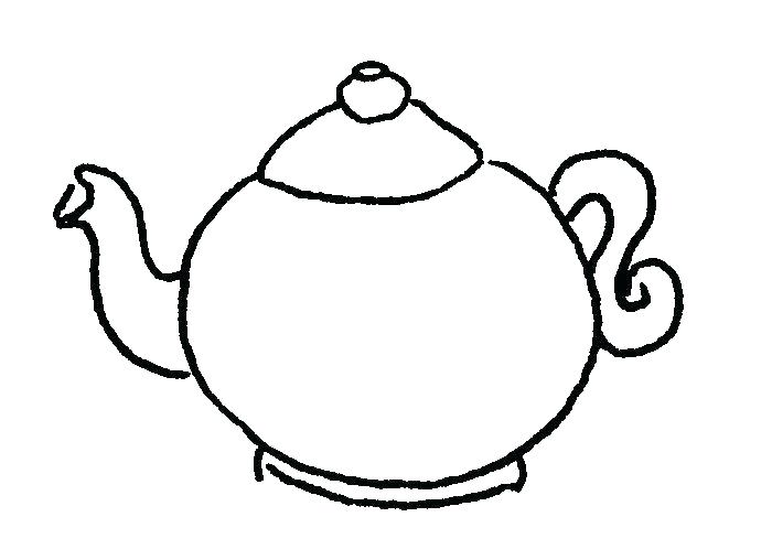 700x508 Teapot Coloring Page Printable Tea Pot Teapot Coloring Page 1 Free