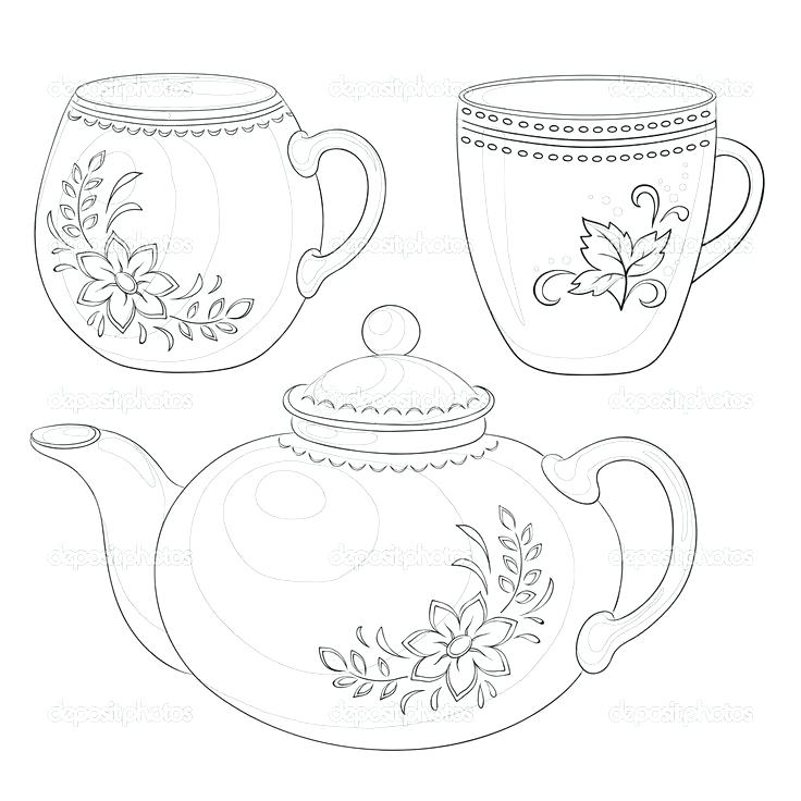 736x736 Teapot Coloring Page Tea Cup Teapot Coloring Pages Teapot
