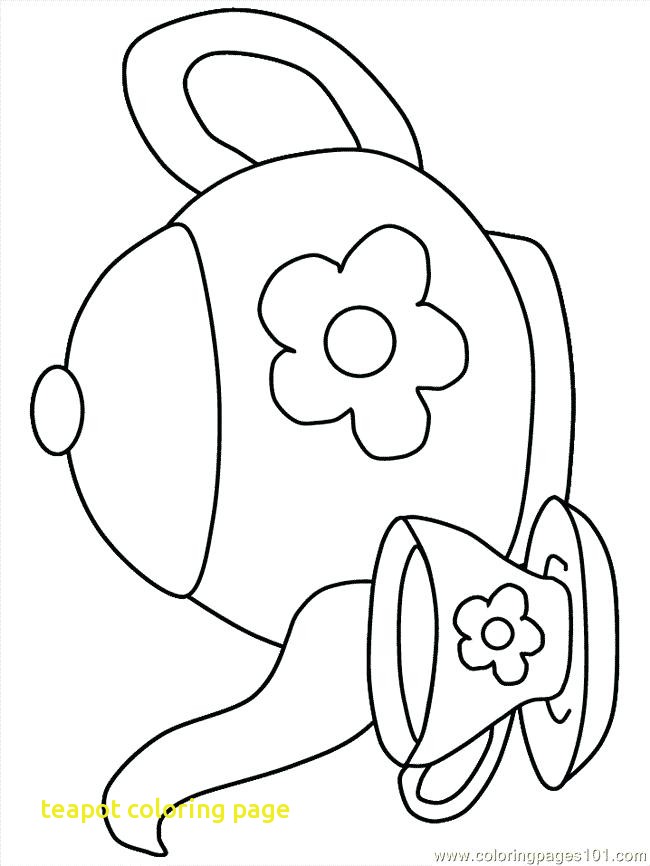 650x866 Teapot Coloring Page With Teapot Coloring Page Printable Teapot