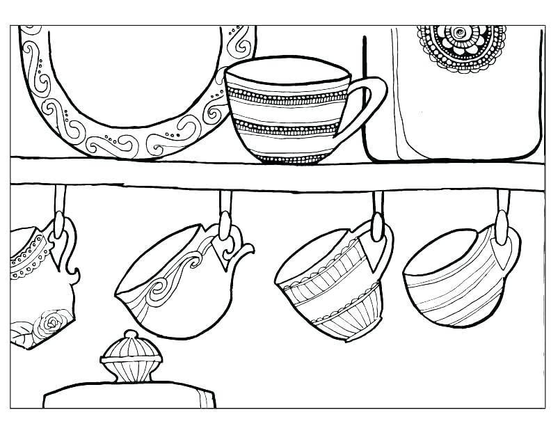 792x612 The Teapot Coloring Page The Teapot Coloring Page Teapot And Cup