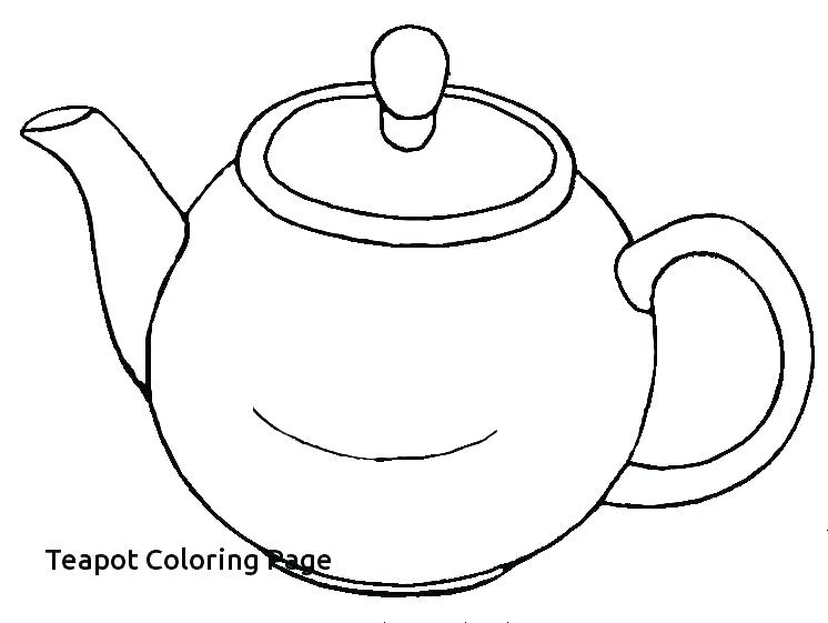 746x561 Cup Coloring Pages Tea Cup Coloring Page Pages Teapot Print