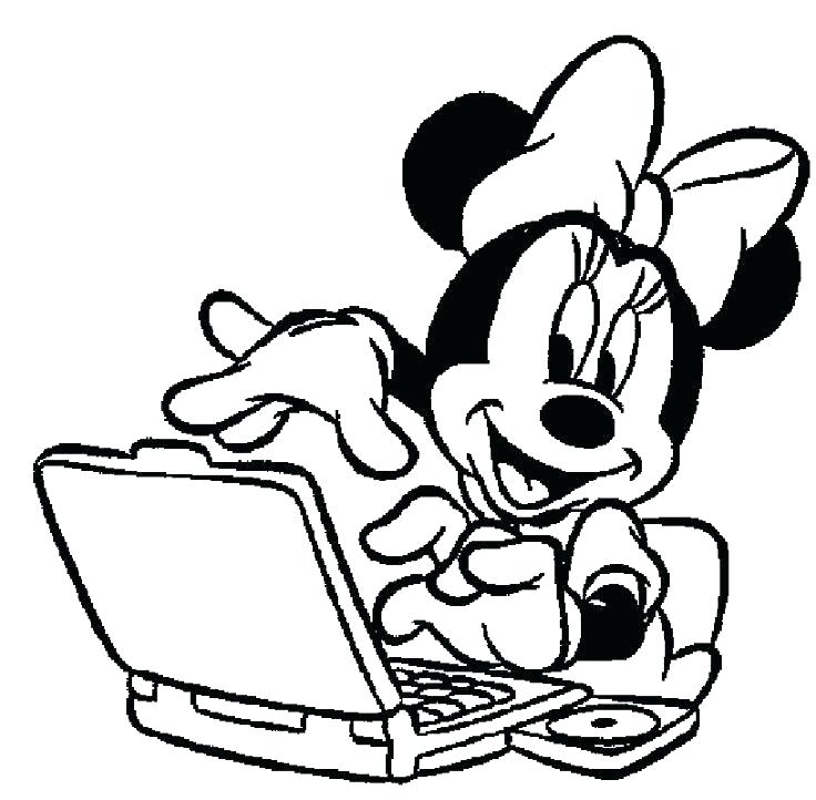 736x722 Computer Coloring Pages Printer Coloring Page Computer Safety As
