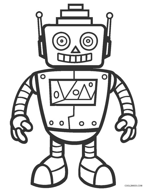 516x670 Free Printable Robot Coloring Pages For Kids Cool2bkids
