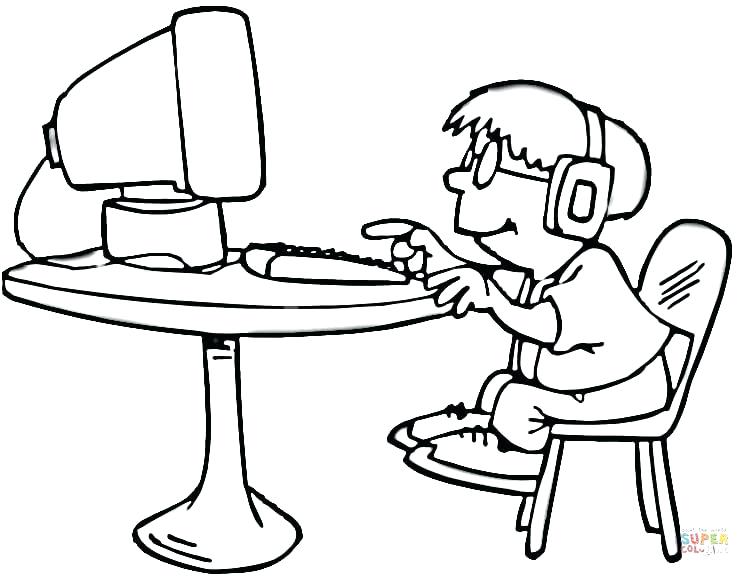 750x576 Coloring Pages Computer Coloring Pages Computer Technology
