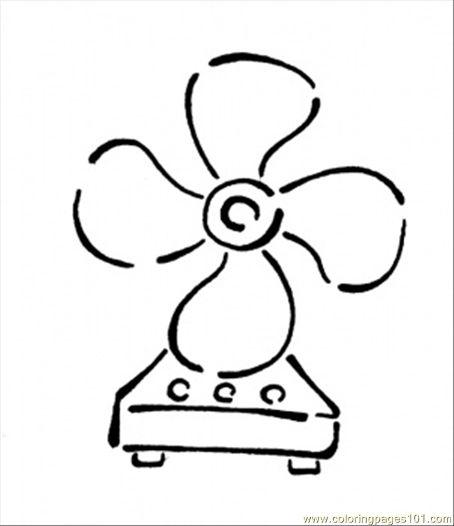 650x753 Coloring Pages Fan (Technology Gt Home Appliances)