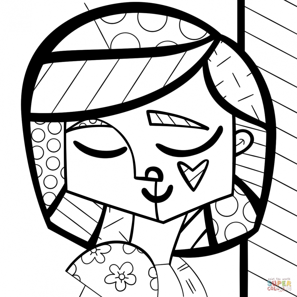 1008x1008 Britto Coloring Pages Gallery Coloring For Kids 2018