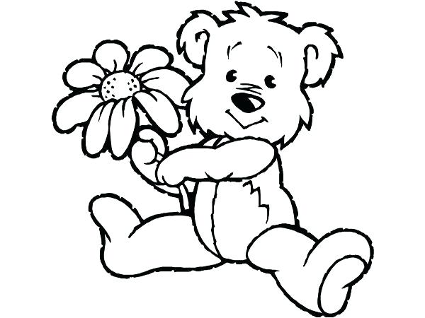600x450 Teddy Bear Color Page