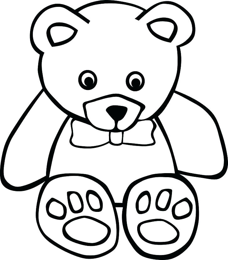Teddy Bear Coloring Pages for Kids