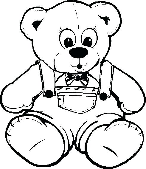 490x567 Free Printable Teddy Bear Coloring Pages Free Printable Teddy Bear