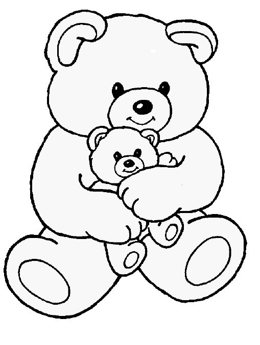 509x677 Teddy Bear Coloring Pages Print Outs For Alluring Cute Acpra