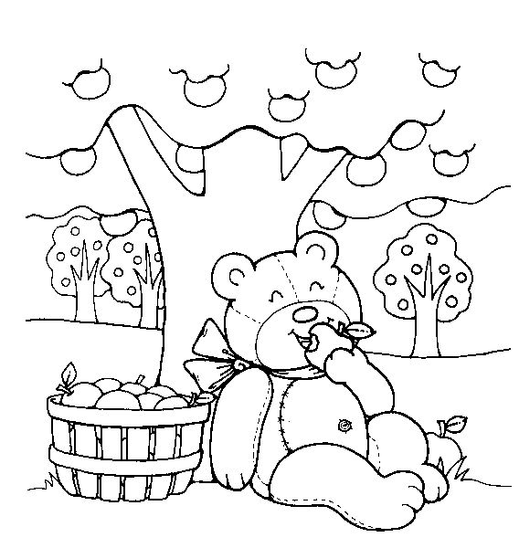Teddy Bear Picnic Coloring Pages