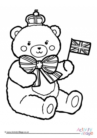 320x453 Teddy Bear Colouring Pages