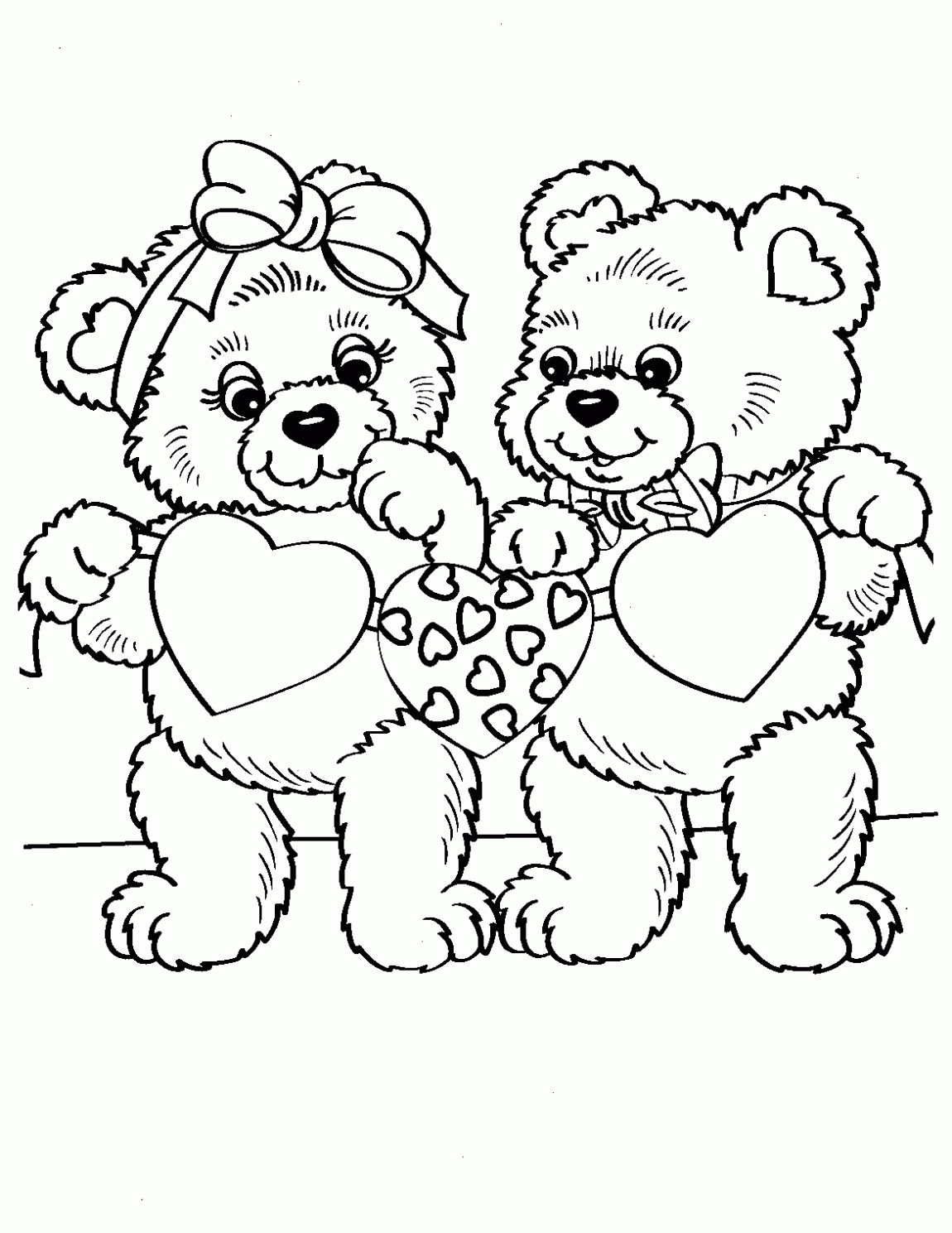 1150x1489 Coloring Pages Of Teddy Bears