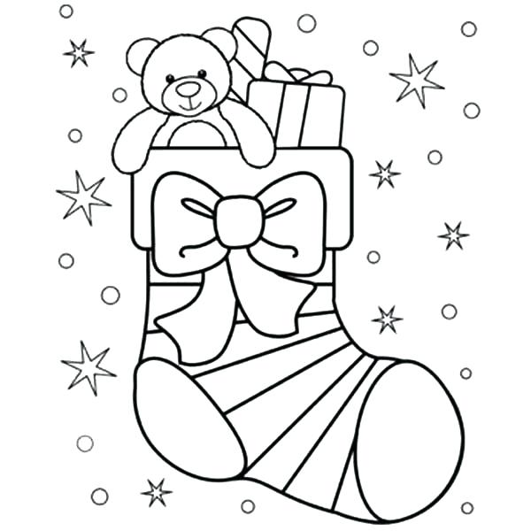 600x600 Coloring Pictures Of Teddy Bears Interesting Design Stocking