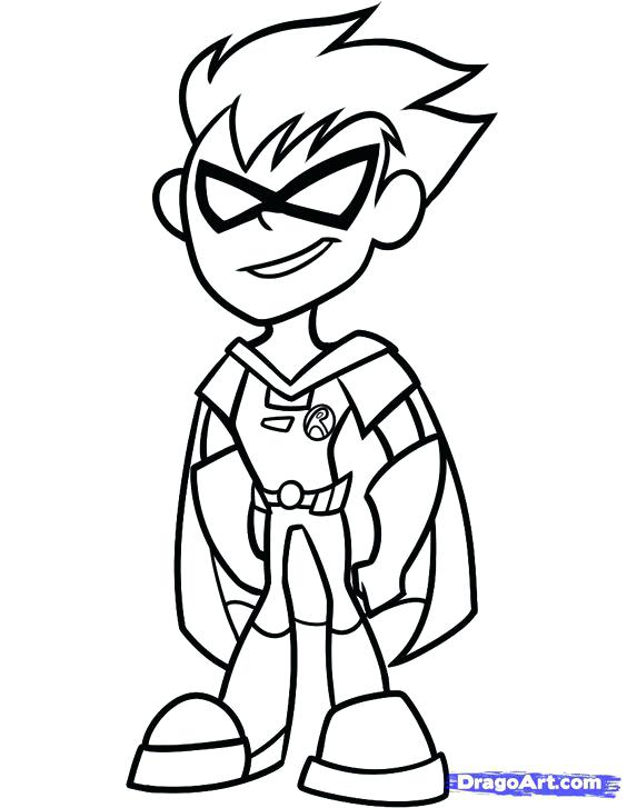 564x727 Teen Titans Color Pages Teen Titans S Coloring Page New Best