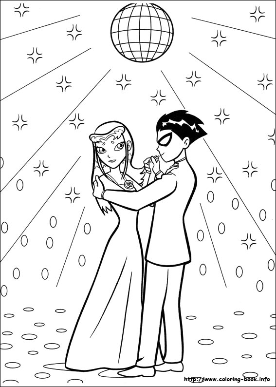 567x794 Teen Titans Coloring Picture