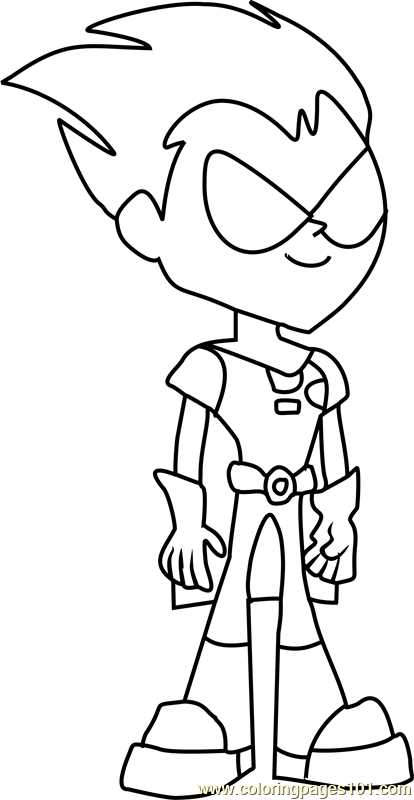 414x800 Robin Coloring Page