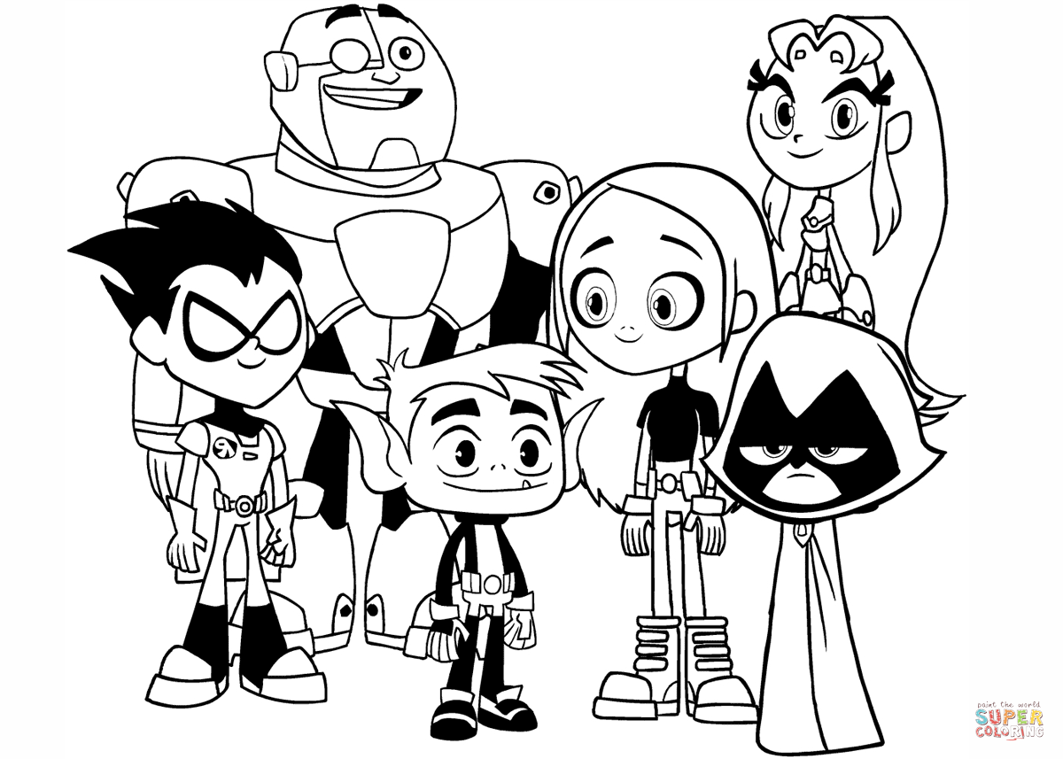 1200x857 Teen Titans Go Coloring Page Free Printable Coloring Pages Teen