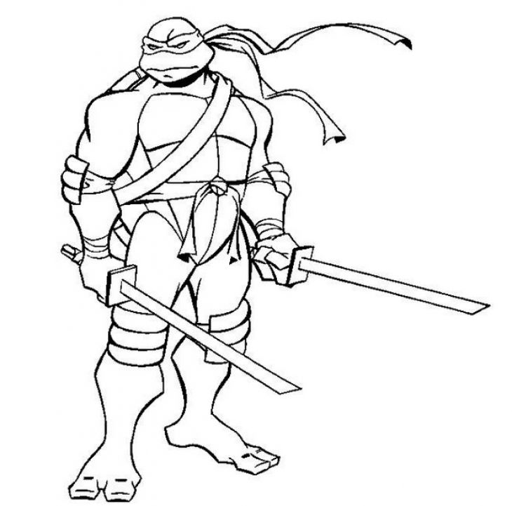 730x721 Free Leonardo Ninja Turtles Coloring Page Superheroes Coloring