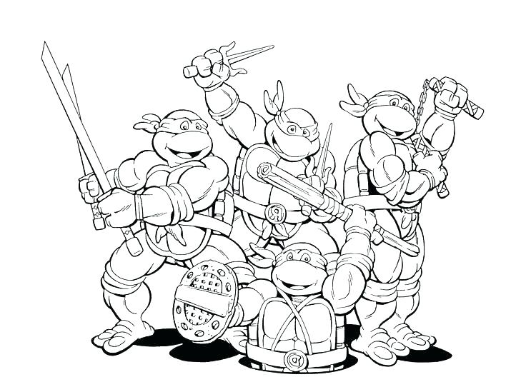 736x549 Printable Coloring Pages Teenage Mutant Ninja Turtles