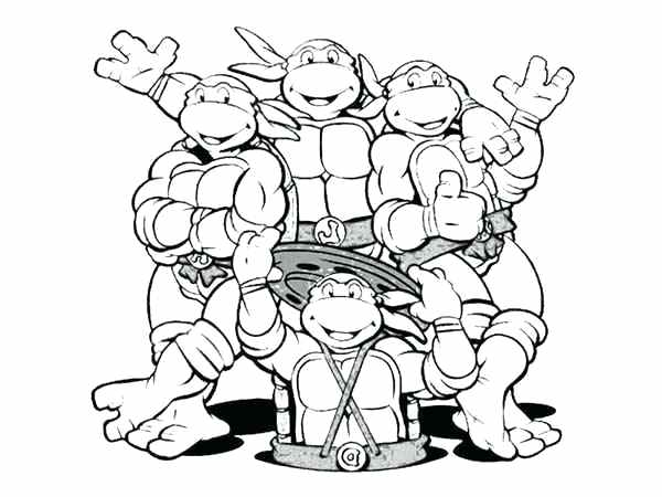 600x450 Teenage Mutant Ninja Turtles Coloring Page Coloring Page Colouring