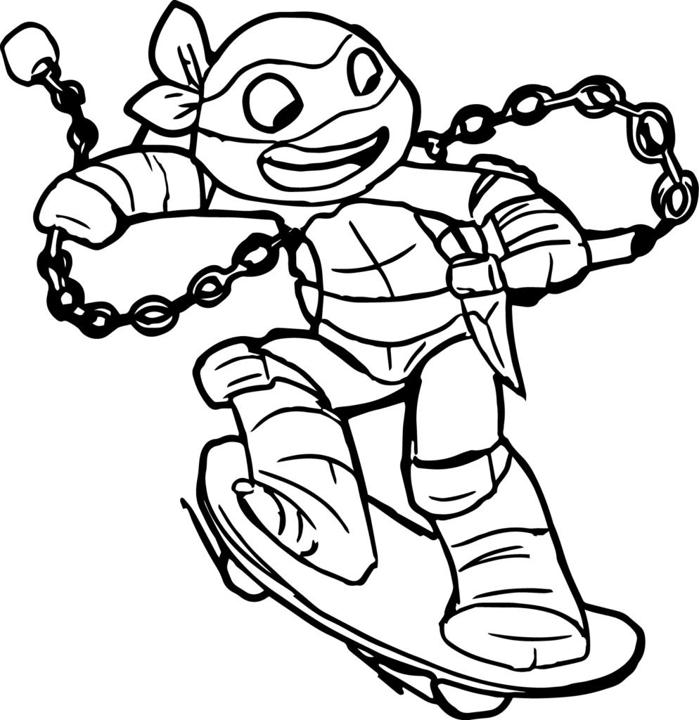 Teenage Mutant Ninja Turtles Coloring Pages To Print