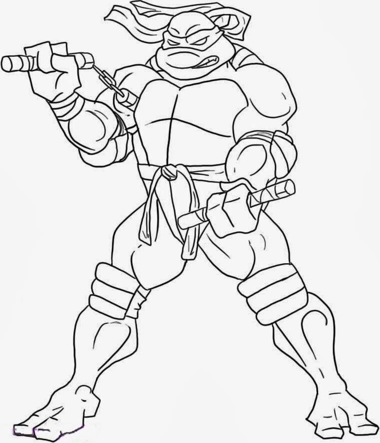 762x889 Ninja Turtles Michelangelo Coloring Picture For Kids Teenage