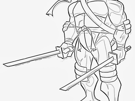 Teenage Mutant Ninja Turtles Raphael Coloring Pages