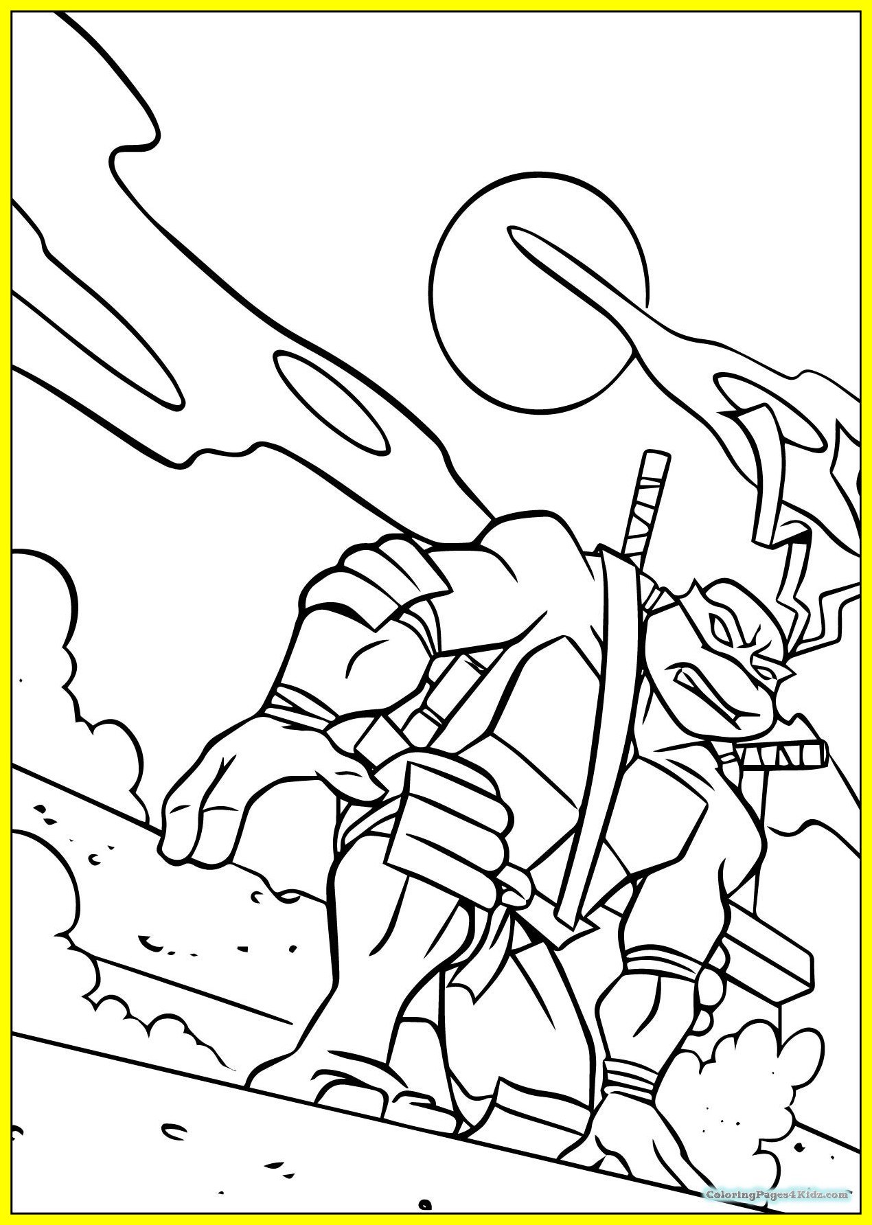 1270x1784 Fascinating Teenage Mutant Ninja Turtles Coloring Pages Raphael