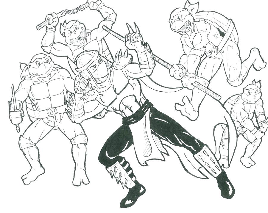 900x716 Teenage Mutant Ninja Turtles Coloring Pages