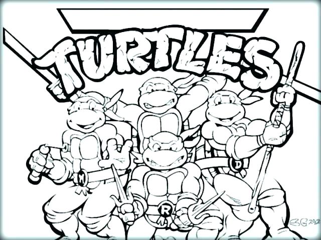 640x479 Ninja Turtle Coloring Book Also Coloring Pages Ninja Turtles