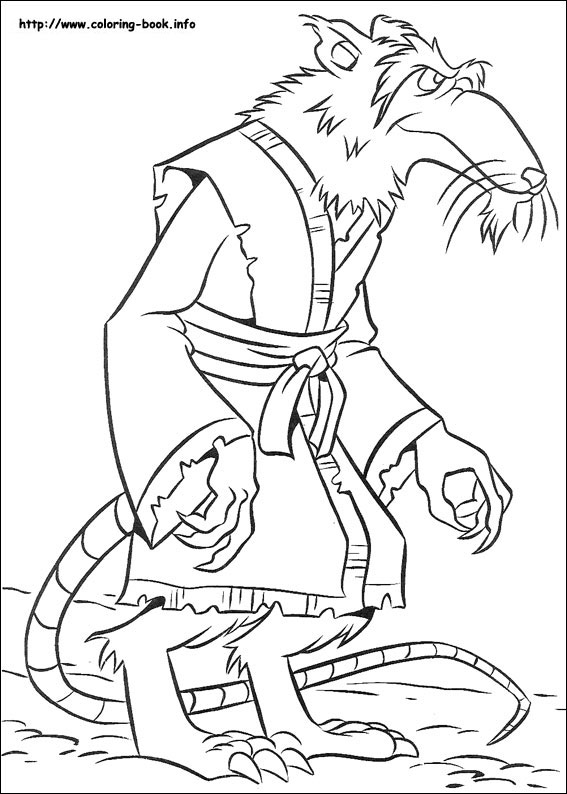 567x794 Printable Coloring Pages Teenage Mutant Ninja Turtles
