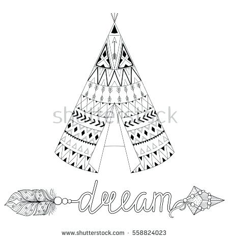 450x470 Teepee Coloring Sheets Media