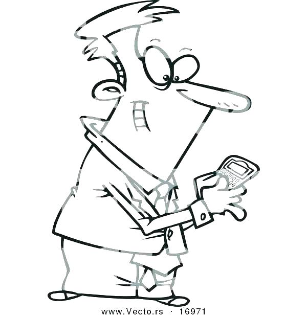 600x620 Megaphone Coloring Page Phone Coloring Pages Cell Coloring Page